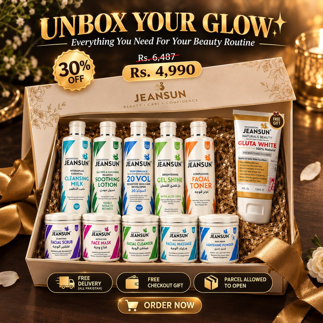 Office Going Women Ke Liye Whitening Kit Rs.4990 — 5 Minute Mein Salon Glow