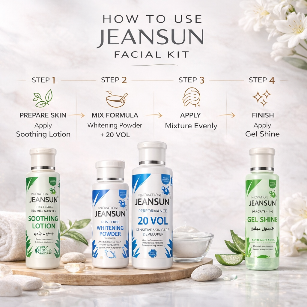 Jeansun Professional Facial Kit – 4 Step Skin Treatment