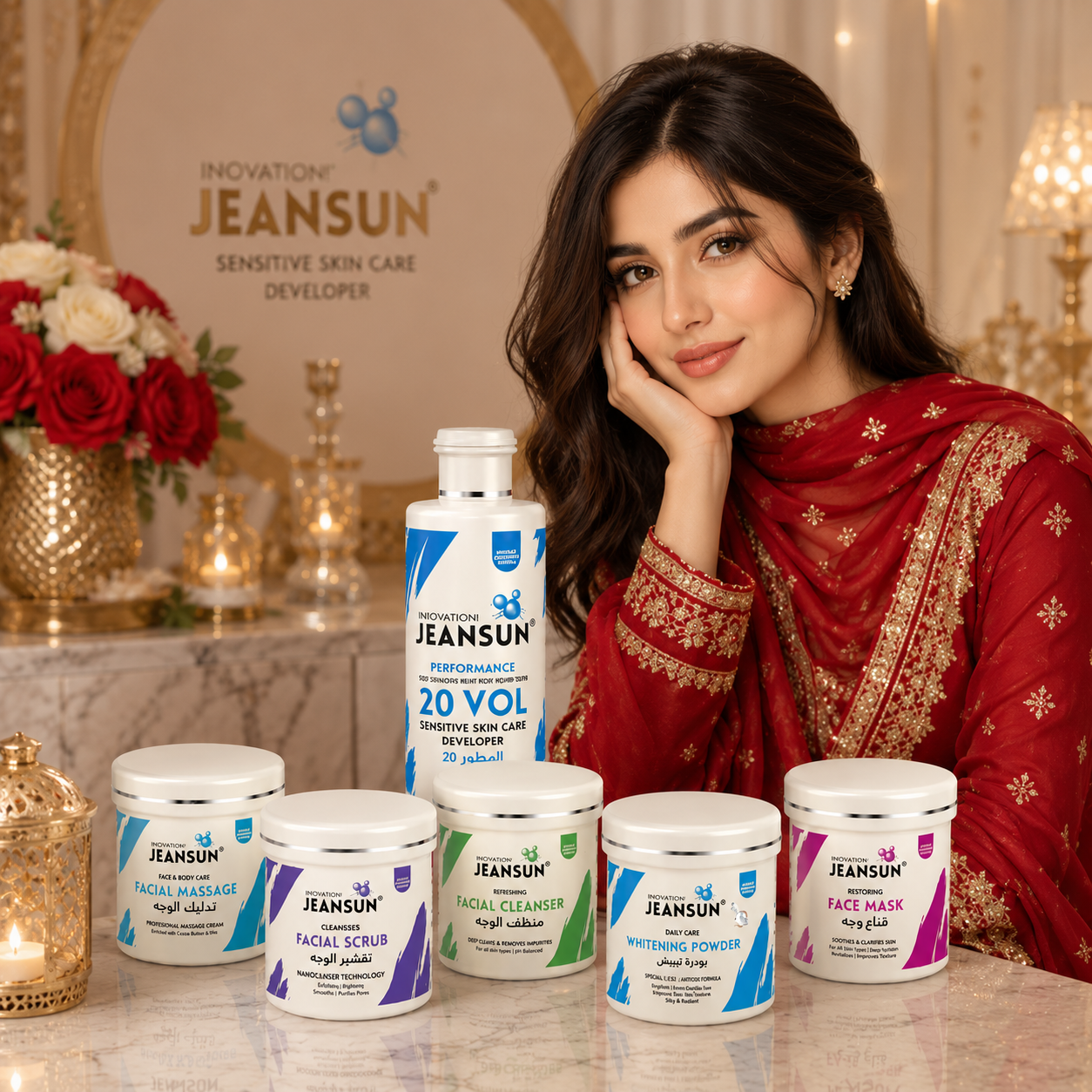 Jeansun Advanced Whitening Facial Kit — 7-Step Pro System