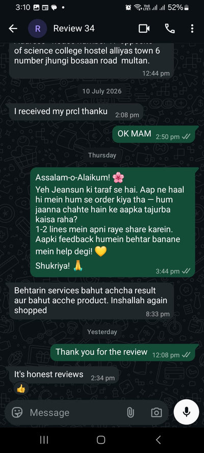 Verified customers