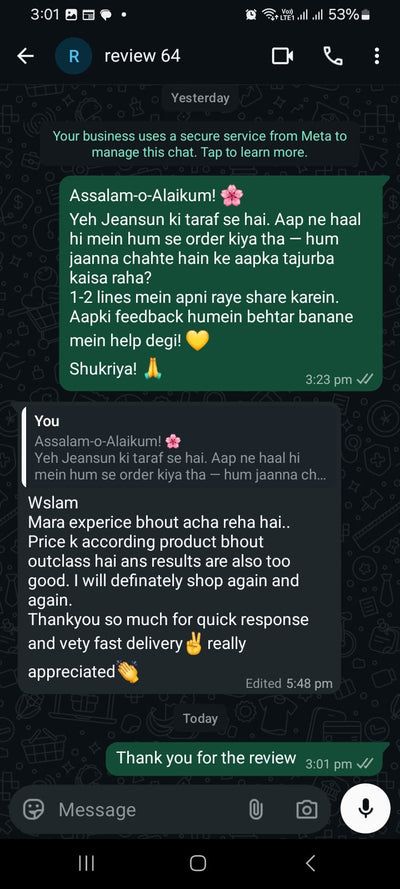 Verified customers